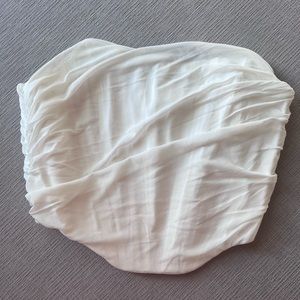 White XL Corset Strapless Top